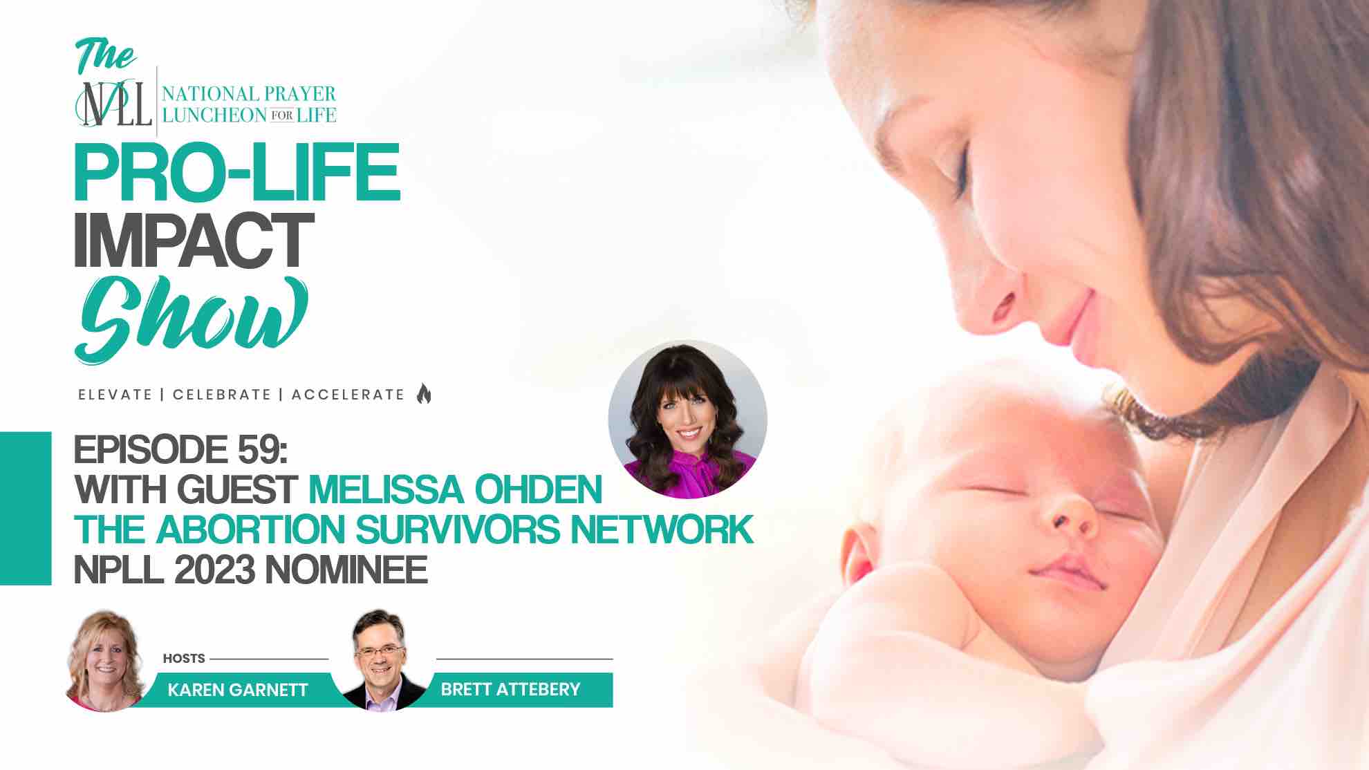NPLL PL Impact Show Episode 59--Nominee Melissa Ohden-The Abortion Survivors Network--YouTube thumbnail art